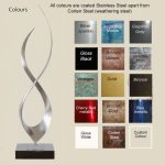 'Eternal Waves' Outdoor Freestanding Metal Sculpture - Image 5