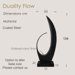 'Duality Flow' Outdoor Freestanding Metal Sculpture - Image 3