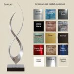 'Eternal Waves'Indoor Freestanding Metal Sculpture - Image 5