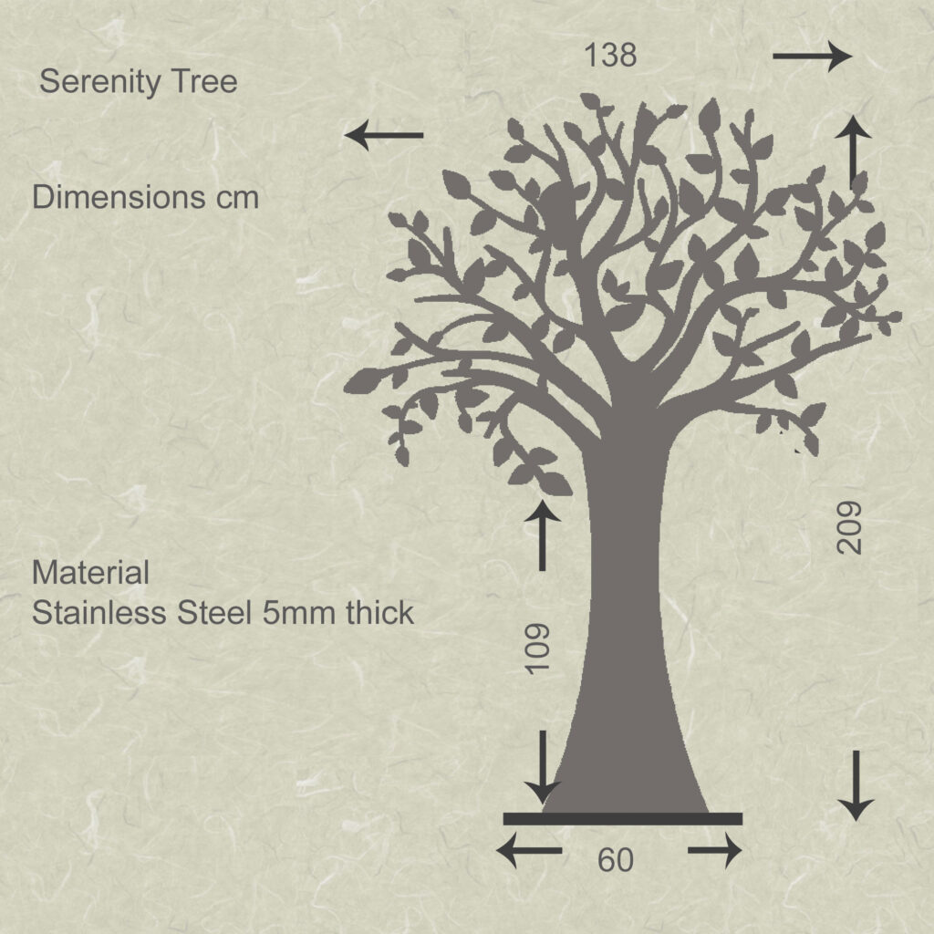 Tree Dimensions Cd Rack Serenity 7ft Tree – Stunning Garden Sculpture