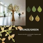 ' Gold Harmony Tree' Outdoor Freestanding Metal Sculpture - Image 8