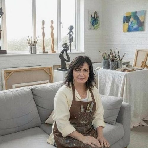 sharon dawkins artist the sculpture room in art studio